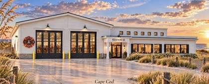 Cape Cod style fire station rendering